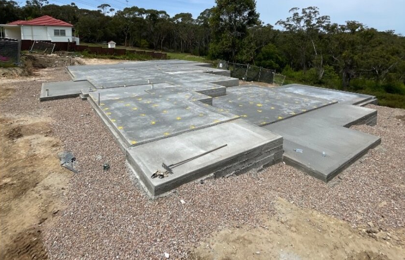 All-weather access mat on a construction site