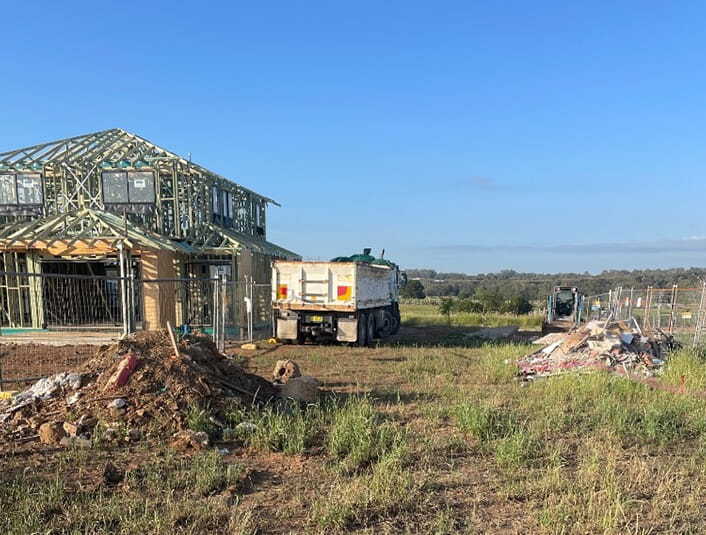 Site before professional clean
