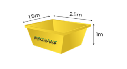 3 cubic metre bin
